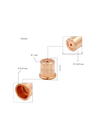 Trafimet Cb 50 - Cb 70 1mm Plazma Kesim Memesi Pd0088-10