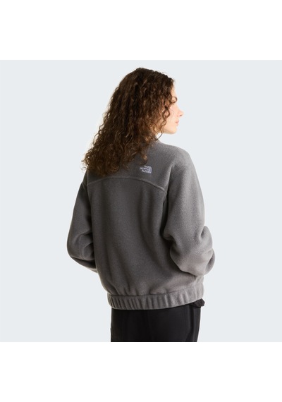 The North Face W Fleece Collared Kadın Polar-34094 Gri