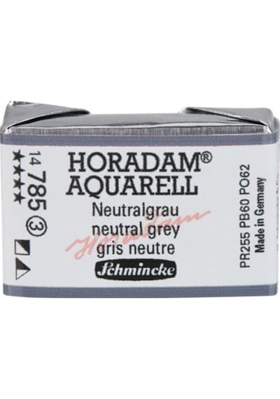 Schmincke : Horadam Aquarell Artist Sulu Boya : Tam Tablet : Seri 3 785 Neutral Grey