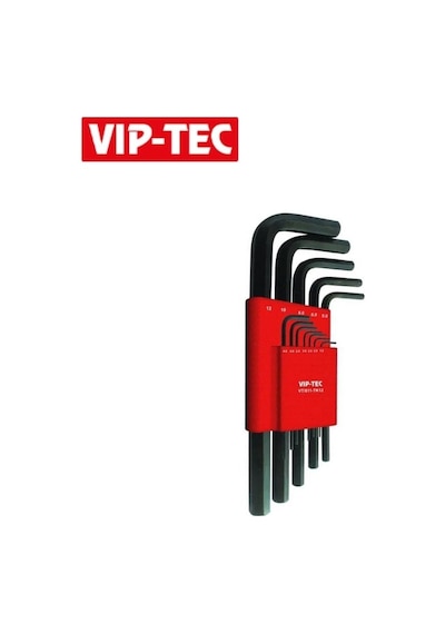 Vıp-tec Allen Anahtar Takımı Kısa 12 Parça