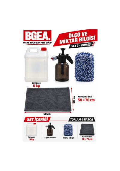 Bgea Premium Köpük Ve Yıkama Seti 3
