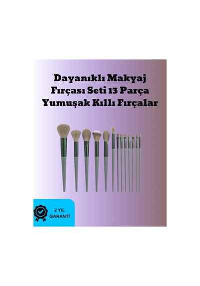 Toz Ve Krem Ürünler İçin Güçlü Tutucu Yumuşak Kıllı Makyaj Fırça Takımı 13 Parça Tkndhmngo