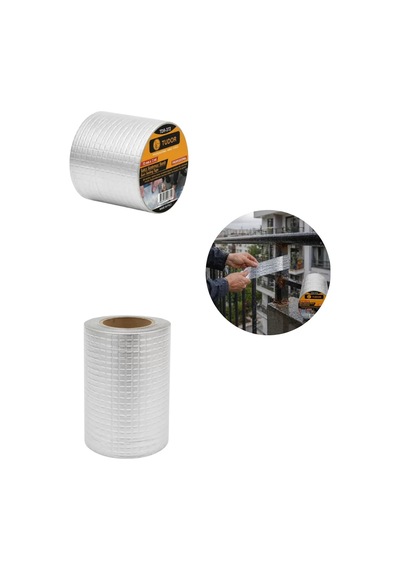 3 Lü Set Alüminyum Yüzeyli Çatı Boru Onarım Sızdırmaz Bant Mh-hs5047-0179