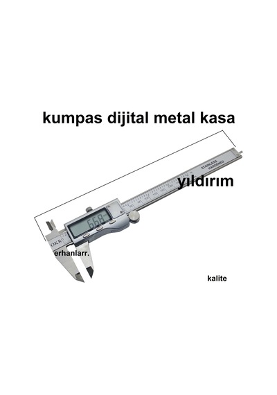 Kumpas Dijital Metal Kasa Hassas