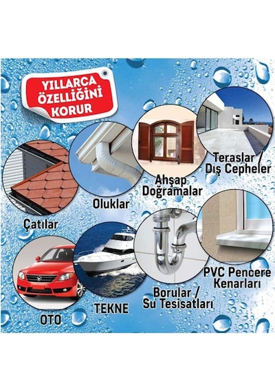 Vodaseal Leak Fix Liquid Sıvı Kauçuk Kaplama 700 Şeffaf