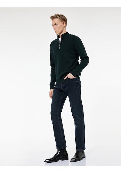 Koton Cepli Straight Fit Düz Paça Jean Pantolon - Straight Fit Mark Jeans Koyu İndigo 7wam40029nd Koton Cepli Straight Fit Düz Paça Jean Pantolon - Straight Fit Mark Jeans Koyu İndigo 7wam40029nd