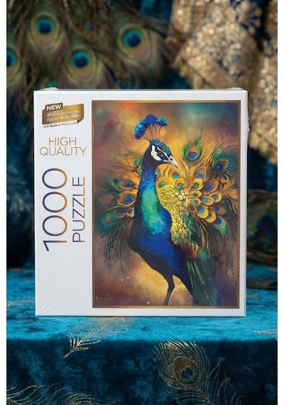 1000 Parça Tavus Kuşu Puzzle İhtişamın Sanatla Buluşması 1000 Parçalık Sanatsal Bir Yolculuk
