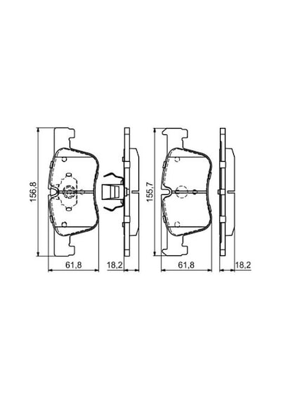 Bmw 1 F21 120D 2015-2019 Bosch Ön Balata N11.1007