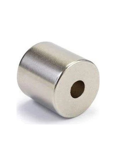 Güçlü Delikli Neodyum Mıknatıs 25x6x20 Mm