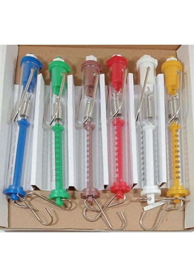 Dinamometre 6’lı Set 2.5 N 5 N 10 N 20 N 30 N 50 N