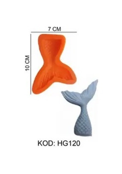 Silikon Kalıp Deniz Kızı Kuyruğu Hg-120 Turuncu