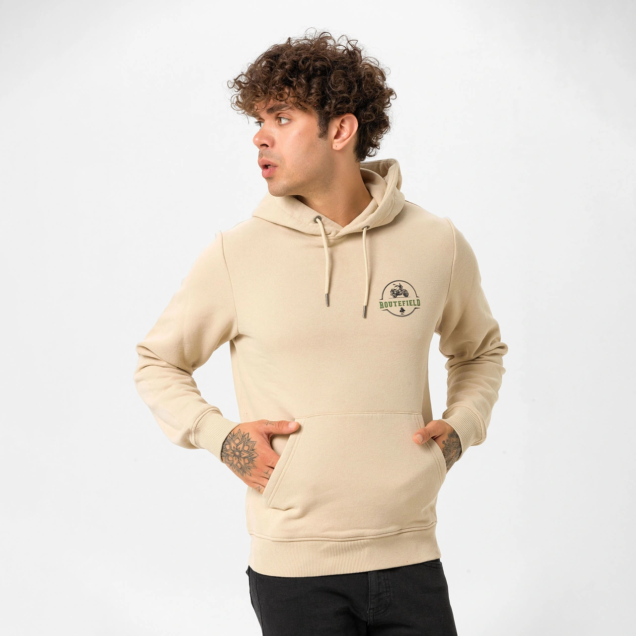 Routefıeld Routefield House Erkek Kahverengi Sweatshirt 091 CAMEL
