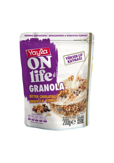 Yayla Onlife Granola Beyaz Çik.antep Fıstıklı Ve Bitter Çik.vişneli 2 Li Karma
