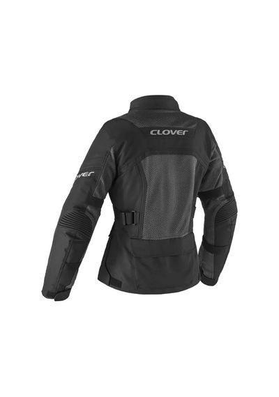 Clover Ventouring-4 Wp Korumalı Kadın Motosiklet Montu Siyah
