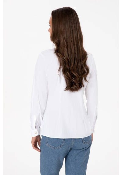 U.s. Polo Assn. Kadın Beyaz Gömlek Basic 50308024-vr013 Beyaz