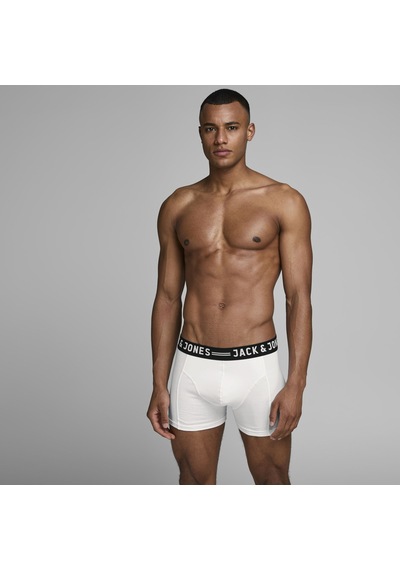 Jack & Jones Logolu Tekli Boxer- Sense 12075392 White