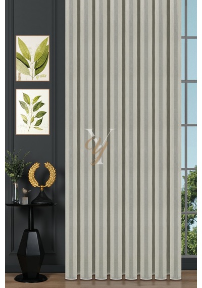 Simli Çelik 5006 Tül Perde V-gold Gold