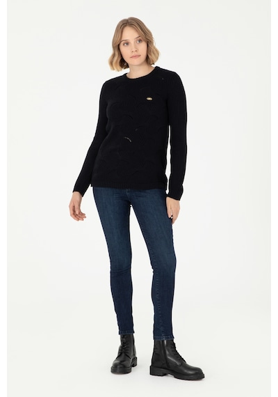 U.S. Polo Assn. Kadın Lacivert Bisiklet Yaka Kazak 50293054-VR033