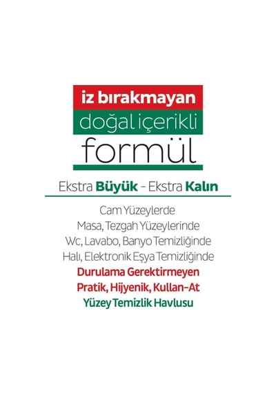 Easy Clean Yüzey Temizlik Havlusu 100' Lü X 3 Adet Diğer