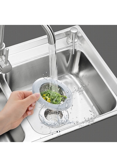 7 Cm Orta Boy Paslanmaz Çelik Lavabo Süzgeci - Evye Süzgeci - Eviye Süzgeç Çelik Diğer