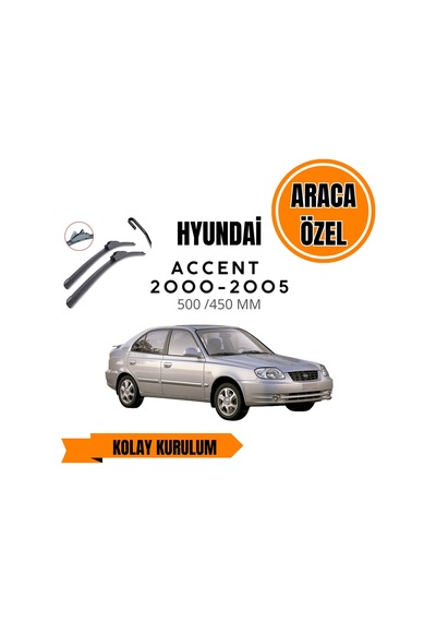 Hyundai Accent 2000-2005 Araca Özel Silecek