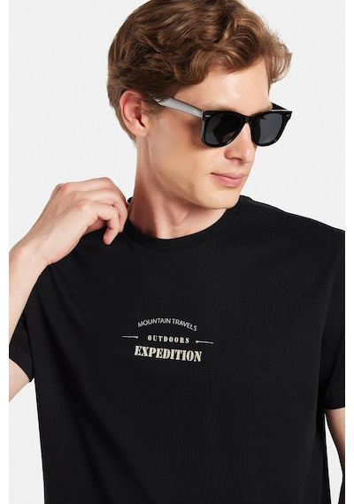 Tudors Erkek Slim Fit Dar Kesim %100 Pamuk Yumuşak Dokulu Baskılı Siyah Bisiklet Yaka Tişört-33164 Siyah Tudors Erkek Slim Fit Dar Kesim %100 Pamuk Yumuşak Dokulu Baskılı Siyah Bisiklet Yaka Tişört-33164 Siyah