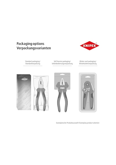 Knipex Kombine Pense Siyah Attramentize, Çok Bileşenli Saplı 160