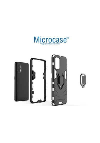 Microcase Realme Gt 5G Batman Yüzüklü Armor Kilif - Siyah 538236247