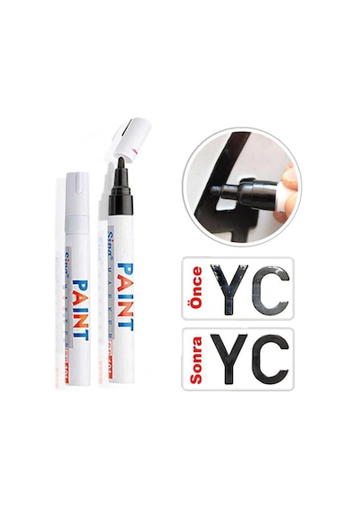 Paint Plaka Yazma Kalemi Siyah