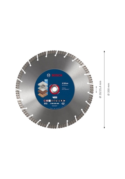 Bosch Expert Multimaterial Yapı Malzemeleri İçin Elmas Testere 350 Mm