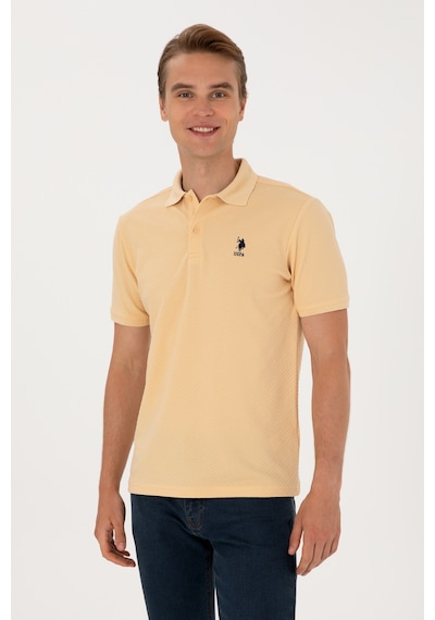 U.s. Polo Assn. Erkek Polo T-shirt 2106316 Bej
