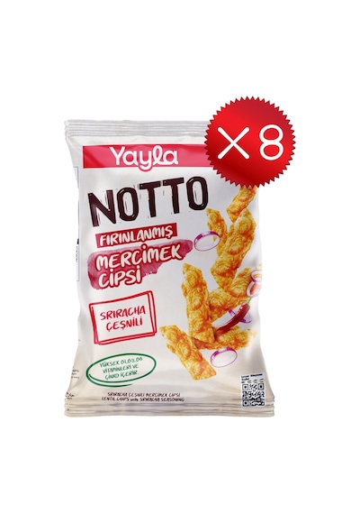 Yayla Notto Sriracha Çeşnili Mercimek Cipsi 55 G X8