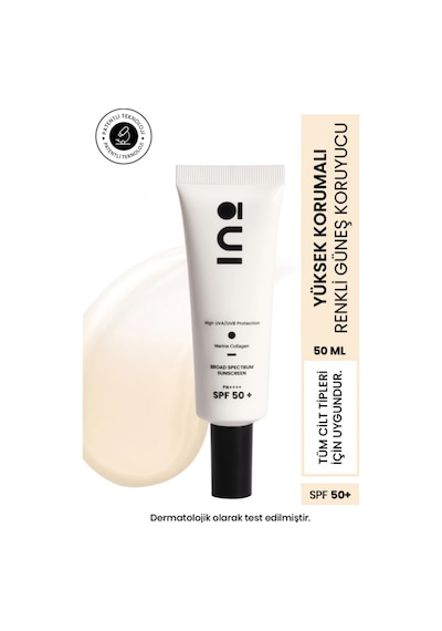Cilt Tonu Eşitleyici Saf Kolajen Yüksek Korumalı 01 Light Spf50+ Yüz Güneş Kremi 50 Ml