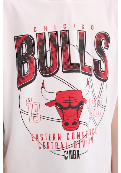 DeFacto Erkek Çocuk NBA Chicago Bulls 2'li Takım Kapüşonlu Kolsuz Tişört Beli Lastikli Şort E7104A825HSWT34