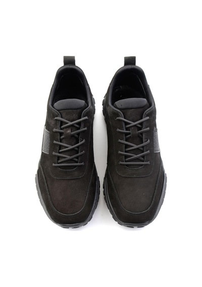Bambi Siyah Nubuk Hakiki Deri Erkek Sneaker E01018271001
