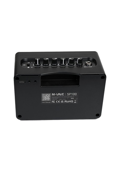 M-vave Sp100 Taşınabilir Bluetooth Lu 10w Elektro Gitar Amfisi Siyah