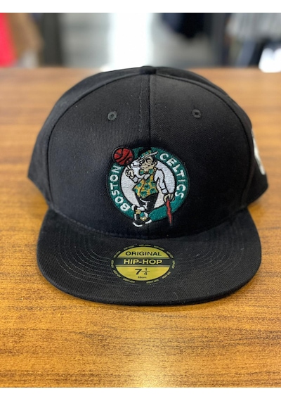 Hamze Boston Celtics Nba Siyah Hip Hop Snapback Rapper Basket Şapka Siyah
