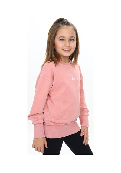 Toontoy Kız Çocuk Relax Fit Bisiklet Yaka Düşük Omuz Nakış Baskılı Sweatshirt - 2 İplik Mercan Toontoy Kız Çocuk Relax Fit Bisiklet Yaka Düşük Omuz Nakış Baskılı Sweatshirt - 2 İplik Mercan