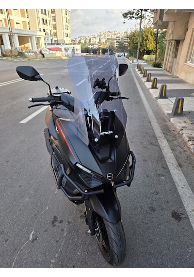 Motocam Rks Lince 125 Ön Cam 2021-2026 Model 55cm Füme Renkli 4mm Kısa