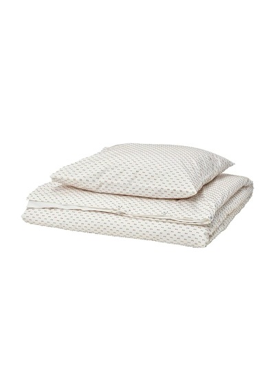 Ikea Bandknıppe Tek Kişilik Nevresim Takımı 150 X 200 Cm Beyaz - Bej Bej - Beyaz