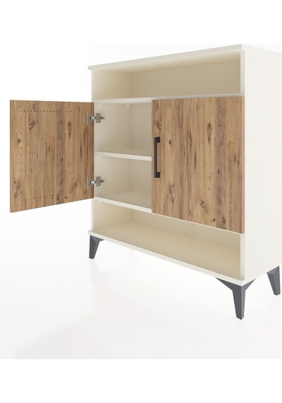 Arges Şifonyer 3 Raflı 2 Kapaklı 88x30x96 Aytaşı-çam Aytaşı