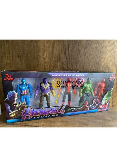 Oyuncak Avengers 5li Figür Seti Avengers Hulk Thanos Spiderman