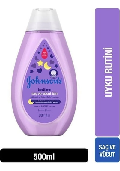 Johnson's Baby Bedtime Sakinleştirici Naturacalm Aromalı Saç ve Vücut Şampuanı 500 ml