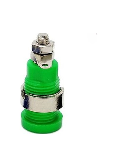 4mm Korumalı Yeşil Born Jack - 5 Adet
