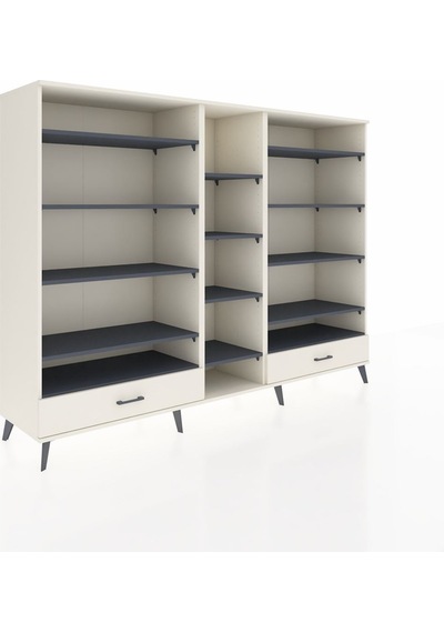 Hyperion Dolap 14 Raflı 2 Çekmeceli 220x44x163 Aytaşı-antrasit/a Aytaşı-antrasit/aytaşı Hyperion Dolap 14 Raflı 2 Çekmeceli 220x44x163 Aytaşı-antrasit/a Aytaşı-antrasit/aytaşı