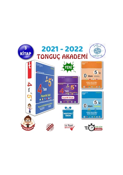 Tonguç Akademi 4'Ten 5'E Hazırlık Seti 2021 ()