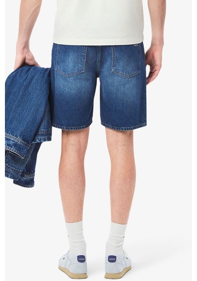 Lacoste Men's Straight Fit Denim Dark Blue Bermuda Jean Shorts Erkek Düz Kesim Bermuda Kot Şort Koyu Mavi Lacoste Men's Straight Fit Denim Dark Blue Bermuda Jean Shorts Erkek Düz Kesim Bermuda Kot Şort Koyu Mavi