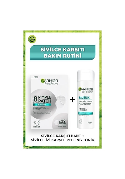 Pimple Patch Cilt Kusurları Görünümü Karşıtı Bant & Salisilik Sivilce İzi Karşıtı Peeling Tonik pktsivilcebantonik-10710