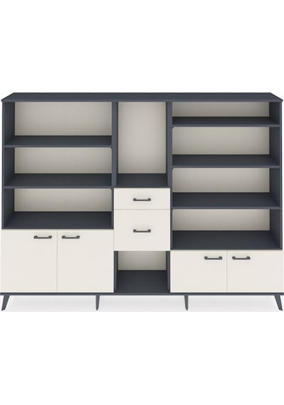 Arges Dolap 10 Raflı 2 Çekmeceli 4 Kapaklı 220x30x163 Antrasit-aytaşı Aytası - Antrasıt Arges Dolap 10 Raflı 2 Çekmeceli 4 Kapaklı 220x30x163 Antrasit-aytaşı Aytası - Antrasıt