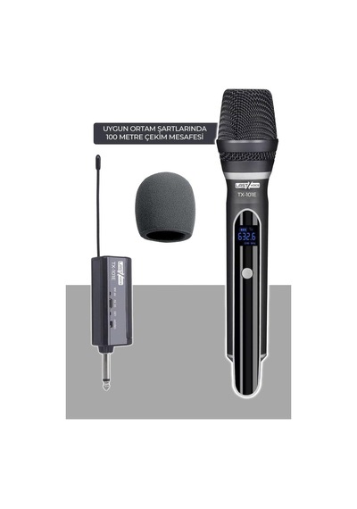 Lastvoice Tx-101e Profesyonel Uhf Telsiz Kablosuz El Mikrofonu Çok Renkli